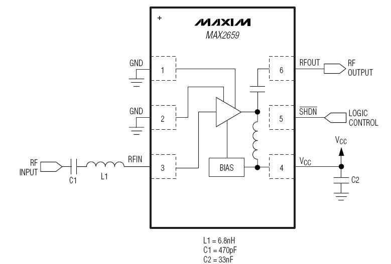 MAX2659ELT block diagram