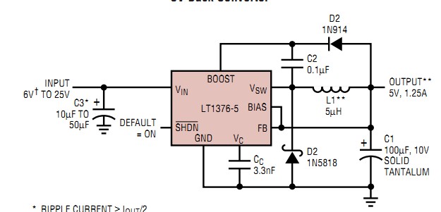 LT1375HVIS8#TR block diagram