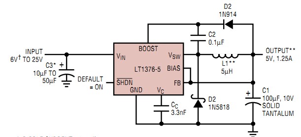 LT1375IS8-5#TR block diagram
