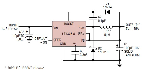LT1376HVCS8#TR block diagram