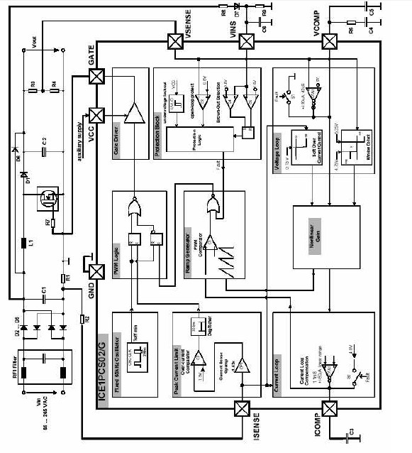 ICE1PCS02 pin connection