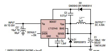 LT1374CS8-SYNC#TR typical applications
