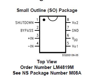 LM4819M block diagram