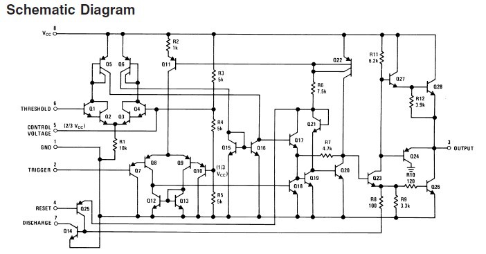 LM555CM block diagram