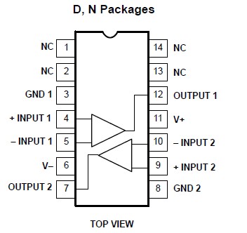 LM219D pin connection
