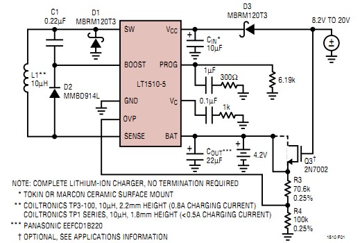 LT1510-5CGN#TR typical applications