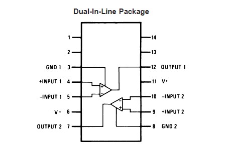 LM319N pin connection