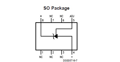LM336BM-5.0 pin connection