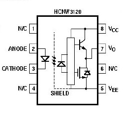 HCNW3120 block diagram