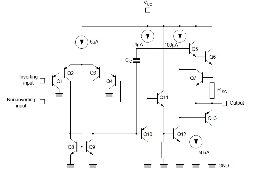 LM358P block diagram
