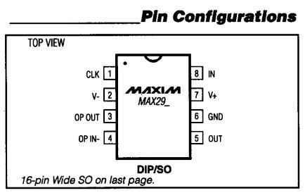 MAX291ESA+T block diagram