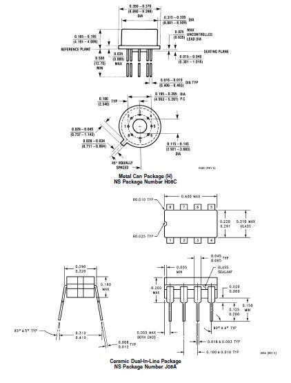 LM393MX package dimensions