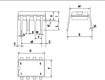 LM393N package dimensions