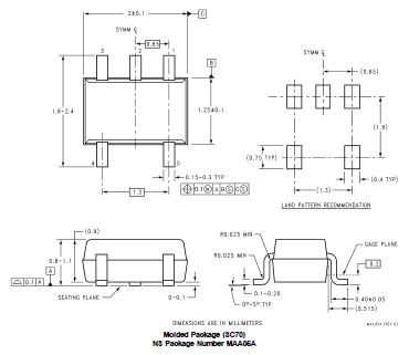 LM4041CIM7X-1.2 package dimensions
