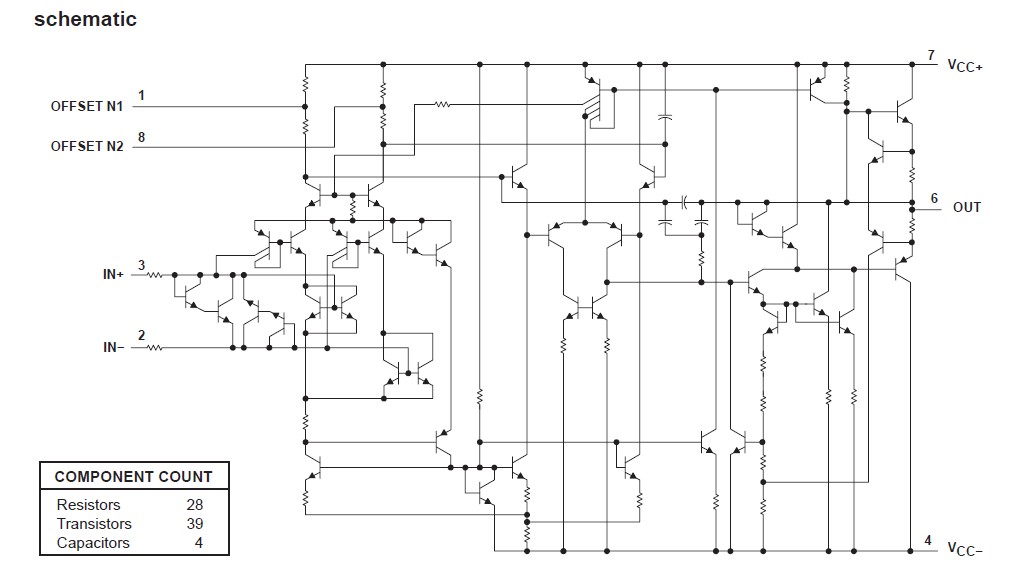 OP07CDR block diagram