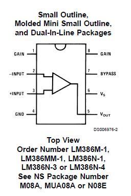 LM386MM-1 block diagram