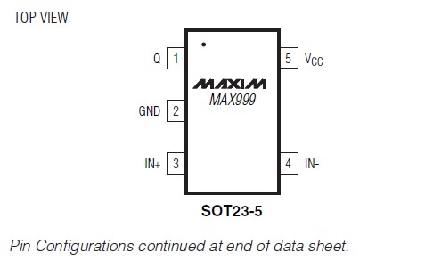 MAX962ESA+T pin connection