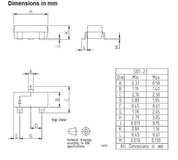 BZX84C30 dimension