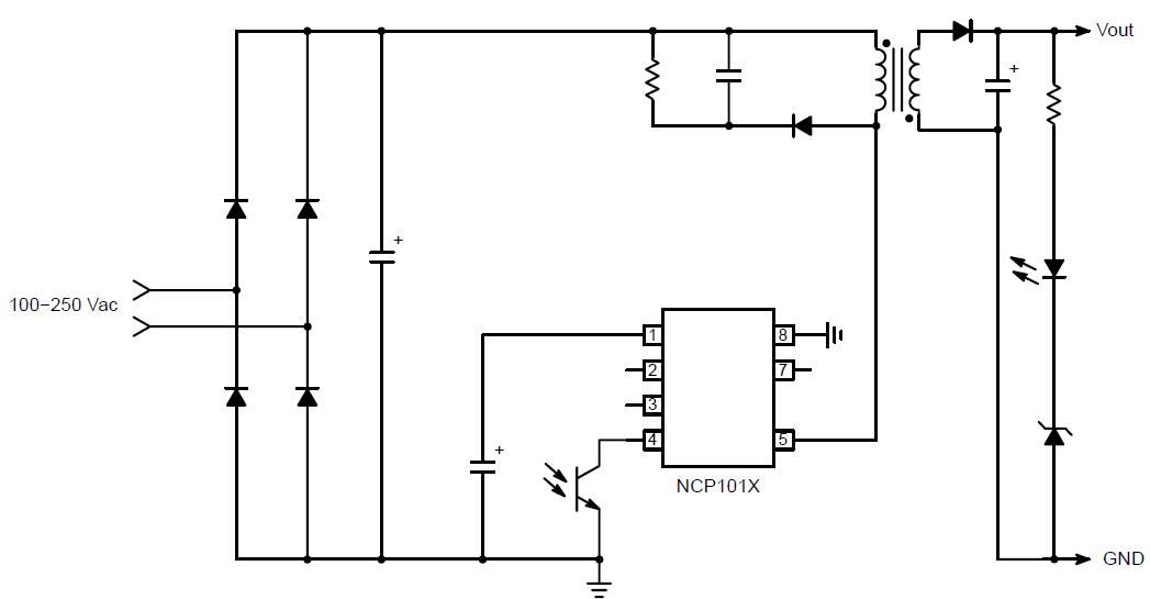 NCP1014AP100G circuit diagram