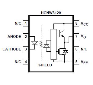 HCNW3120-000E block diagram