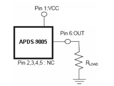APDS-9005-020 pin connection