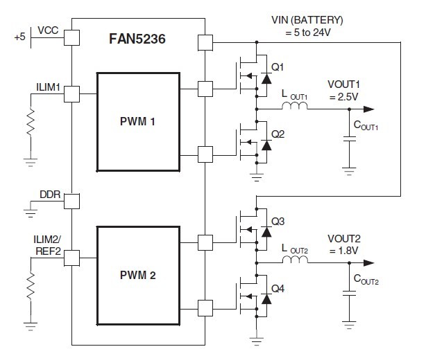 FAN5236MTCX circuit diagram