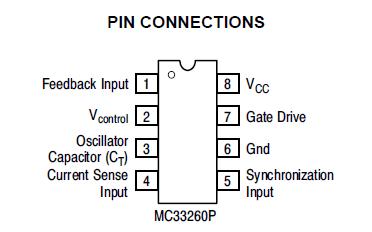 MC33260P pin connection