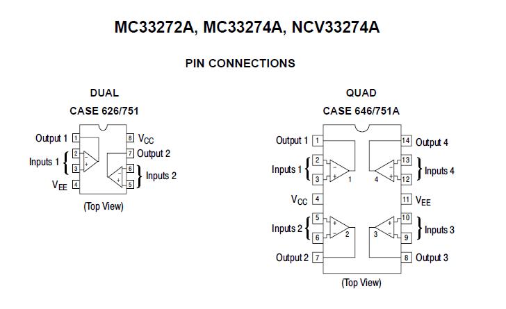MC33272AP pin connection