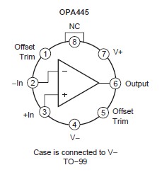 OPA445AU diagram