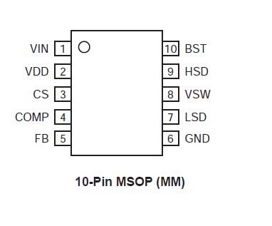 MIC2169BMM pin configuration