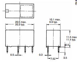 G5V-2-24VDC dimensions