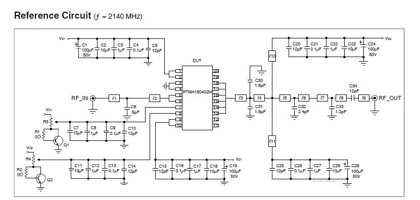 PTMA402050N2AS Reference Circuit