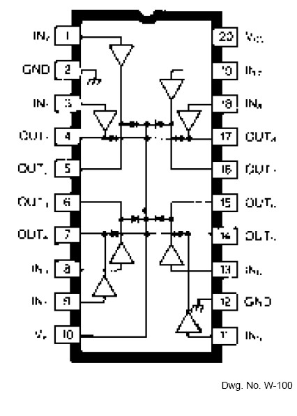 UDN2597A block diagram