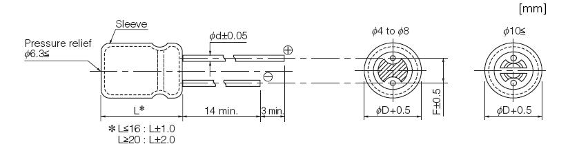 ECA1CM100 dimension