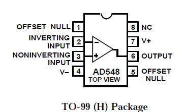 AD548JR Pin Configuration