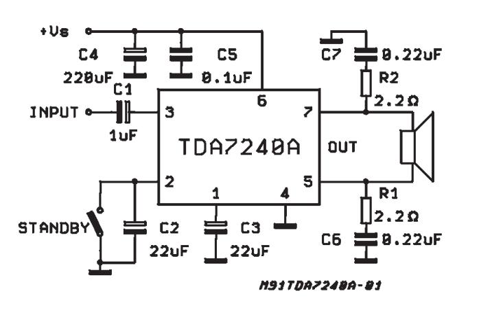 TDA7240AV block diagram