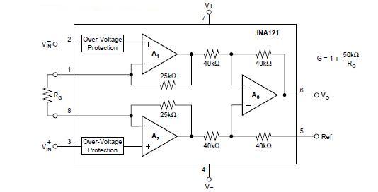 INA121UA circuit diagram