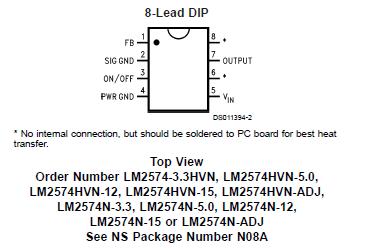 LM2574N-ADJ circuit diagram
