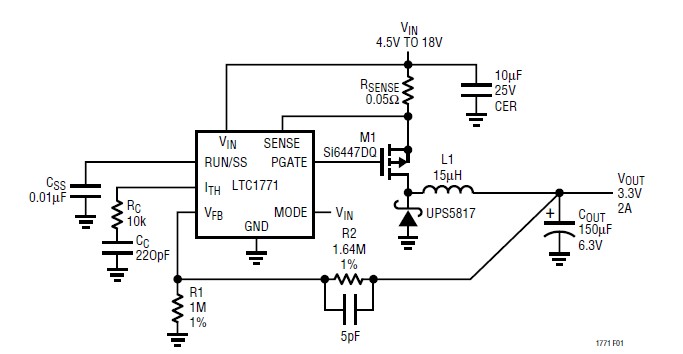 LTC1771EMS8#TR pin connection