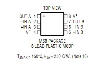 LT1801IS8#TR Pin Configuration