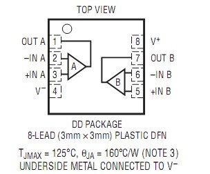 LT6200IS8#TR Pin Configuration