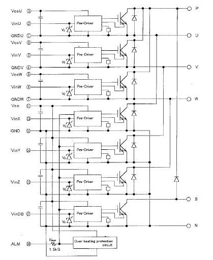 7MBP50RA120 block diagram