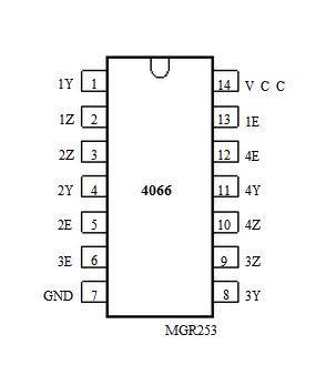 74HC4066D NXP Semiconductors Analog Switch Multiplexer RoHS 30 PCS