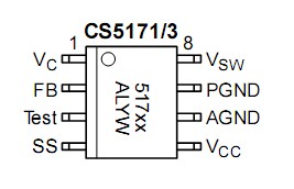 CS5171GDR8G Pin Configuration