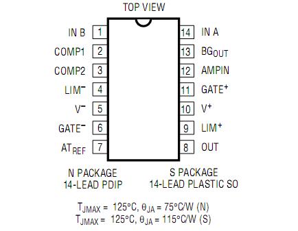 LT1684CS#TR Pin Configuration