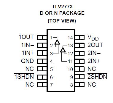 TLV2773CDGS block diagram