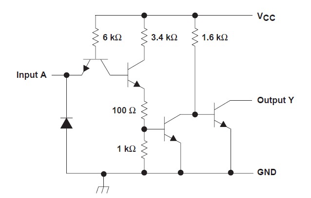 SN7407DR circuit diagram
