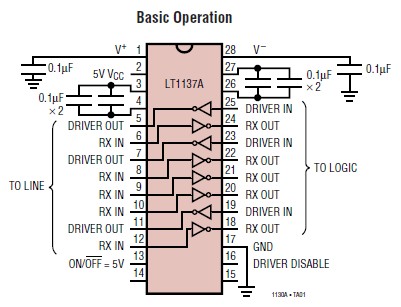  LT1137ACSW#TR pin connection
