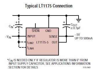  LT1175CS8#TR pin connection