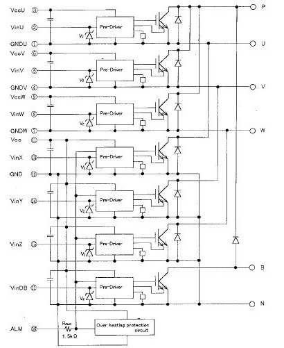 7MBP50RA120-09 block diagram